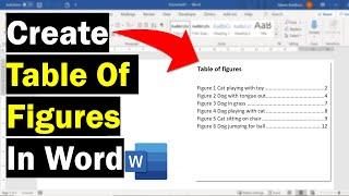 How To Create A Table Of Figures In Word (& Table Of Tables!)