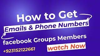 HOW TO EXTRACT FB GROUP MEMBERS | Extracting 300 Group Members | Extracting Emails and Phone Numbers