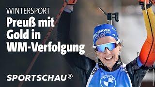 Biathlon-WM: Franziska Preuß mit Fabelrennen zum WM-Gold | Sportschau