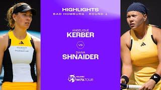 Angelique Kerber vs. Diana Shnaider | 2024 Bad Homburg Round 1 | WTA Match Highlights