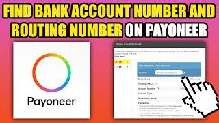 How To Find Bank Account Number And Routing Number On Payoneer