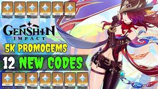 5K PROMOGEMS _ GENSHIN IMPACT REDEEM CODES 2024 - GENSHIN IMPACT CODES 2024 - GENSHIN CODES