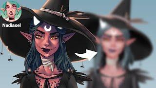 2D to 3D! Creating a Witch from Start to Finish with Nadiaxel  HALLOWEEN SPOOKTACULAR 