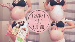 MY PREGNANT BELLY ROUTINE | How I'm Preventing Stretch Marks
