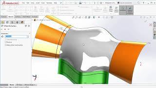 3D Offset on Curved Surface - SolidWorks 2017