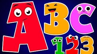 ABC & 123  Learning Videos For Preschool | ABC And One Two Three | ABC Phonics Song