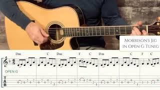 Morrisons Jig - Open G Guitar Tuning - Celtic Flatpicking