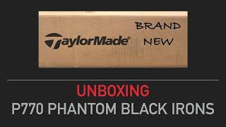 TaylorMade P770 Phantom Black Irons Unboxing! Brand New Full