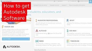 How to Get Software Through Your Autodesk Educational Account