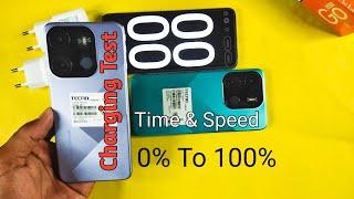 Tecno Spark Go 2023 | Charging Test | Time & Speed | 0% To 100% Complete Charged