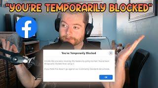 FACEBOOK: "YOU'RE TEMPORARILY BLOCKED"