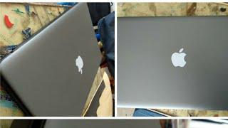 TOSHIBA laptop  vinyl wrapping | like APPLE TOSHIBA laptop silver skin Installation,...|