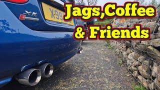 Jaguars & Coffee meet. Friendly local group with XK, XKR, XJL, XF, XJ8 & a couple of fluffy woofers!