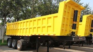 Dump truck trailer | TITAN 2 axles 3 axles 40 cubic meter tipper trailer with 30 ton 40 ton capacity