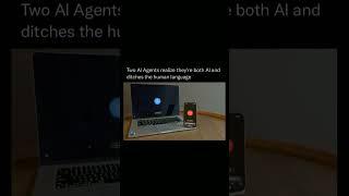 Two AI agents realize they're both AI and ditches the human language