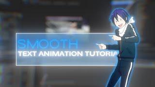 SMOOTH Text Animation Tutorial  |  After Effects AMV Tutorial