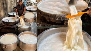 World Famous Hanno Lala Rabdi of Hathras हर दिन 4000kg दूध से रबड़ी बनती है यहाँ Indian Food