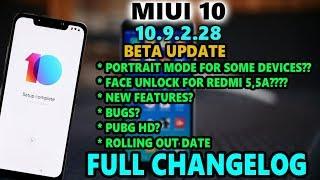 MIUI 10 Global Beta ROM 9.2.28 Full Changelog | MIUI 9.2.28 Beta Update | REDMI5A,5,NOTE5