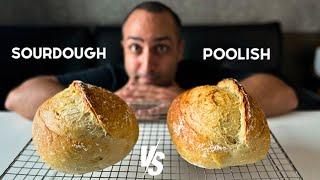 Sourdough vs Poolish Bread