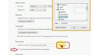 How to Change Download Location in Chrome Browser