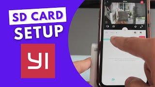 Yi Camera SD Card Setup