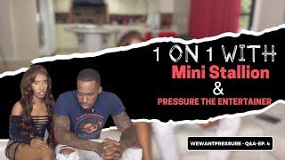 Mini Stallion Talks wanting 3-4 men at once, her sleep kink and more with Pressure The Entertainer