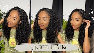 NO LEAVE OUT? NO LACE! KINKY CURLY U PART WIG That Every Girl Needs Ft.Unice Hair