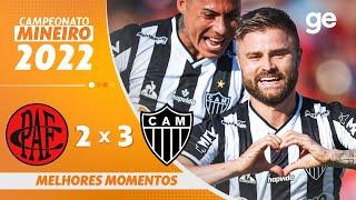 POUSO ALEGRE 2 X 3 ATLÉTICO-MG | MELHORES MOMENTOS | 8ª RODADA MINEIRO 2022 | ge.globo