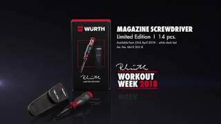 Limited Edition Reinhold Wuerth Workout Week Screwdriver