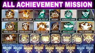 How to Complete all achievement mission in Free fire || Free fire All achievement mission complete