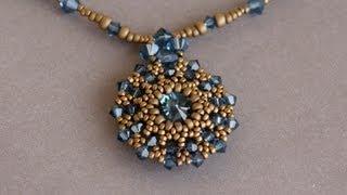 Sidonia's handmade jewelry - Making of the Swarovski rivoli pendant