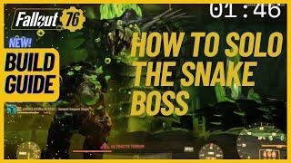 How To Solo The Snake Boss Build Guide (Ultracite Terror)  | Fallout76