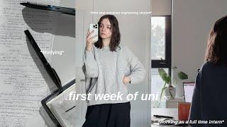 STUDY VLOG ‍ first week of uni of a software engineering intern