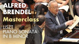 Piano masterclass on Liszt B minor sonata with Alfred Brendel at the Royal College of Music