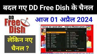 DD Free Dish New Channels Changes IN DD Free Dish Channel List