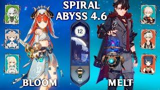 Nilou Bloom & Wriothesley Melt. Spiral Abyss 4.6. Genshin Impact 4.6