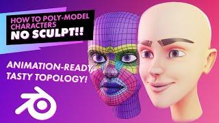 Poly Modeling Faces NO SCULPT REQUIRED