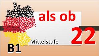 A2/B1. Союз: как будто / как если бы = als ob / als wenn. #учитьнемецкий #deutschlernen