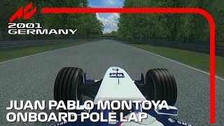 Juan Pablo Montoya's Pole Lap | 2001 German Grand Prix | #assettocorsa