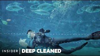 Deep Cleaning One Of The World's Biggest Aquariums | Deep Cleaned | Insider