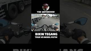 TEGANG TRUK VS MOBIL PUTIH #shorts #short #feedshorts #truk