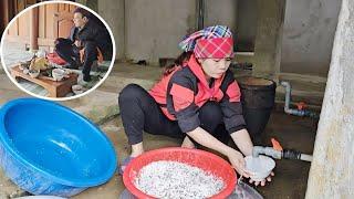 The poor girl's family prays for good luck in the new year