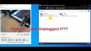 Fix LAN Ethernet Adapter Problem (Network Cable Unplugged) After Update Windows 10.