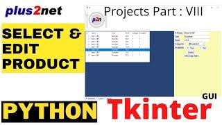 Select the row to Edit and update records from MySQL table using Tkinter Treeview