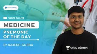 Pnemonic of the Day - 1 | General Medicine | Dr Rajesh Gubba