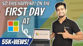 First Day at @Microsoft ️ | Nishant Chahar