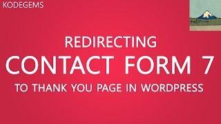 How To Redirect Contact Form 7 After Submission