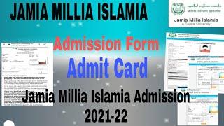 Jamia Millia Islamia Score Card || Admit Card ||Results 2021 || Jamia Entrance Results 2021