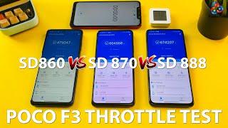 POCO F3 vs POCO X3 Pro vs Redmi K40 PRO ANTUTU THROTTLE TEST