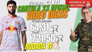 Dicas e Análises Rodada 11 Cartola FC - TOP 1000 Nacional time Valorização #cartolafcdicas
